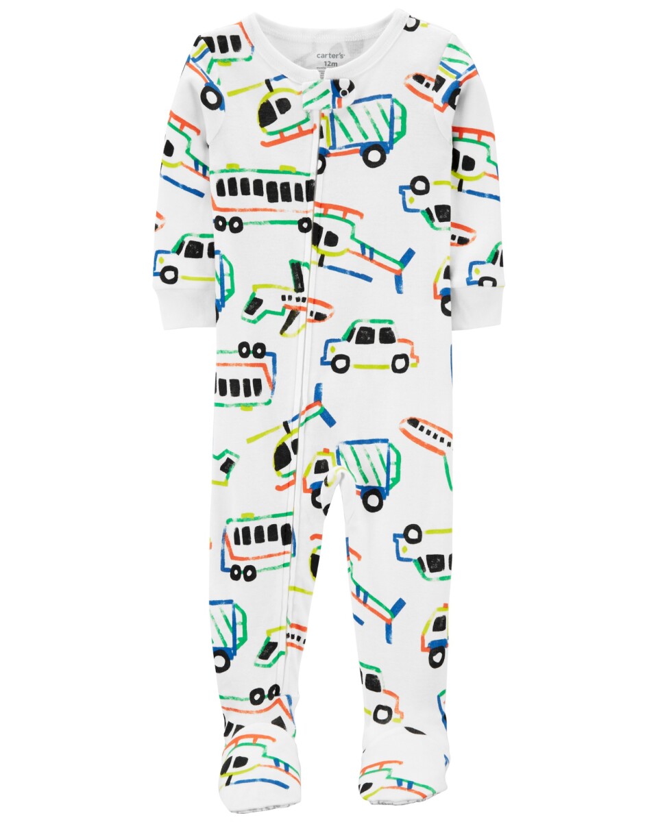 Pijama de algodón con pie 