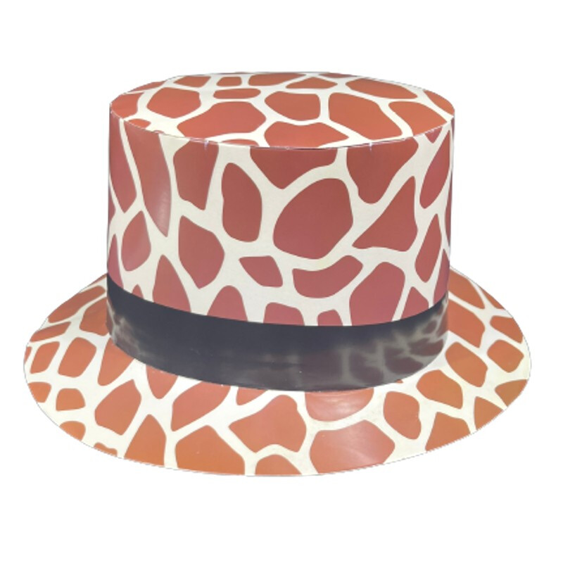 Sombrero De Cartón Animal Print Sombrero De Cartón Animal Print