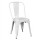 Silla Tolix Metálica Acero Industrial Sandman Comedor Blanco
