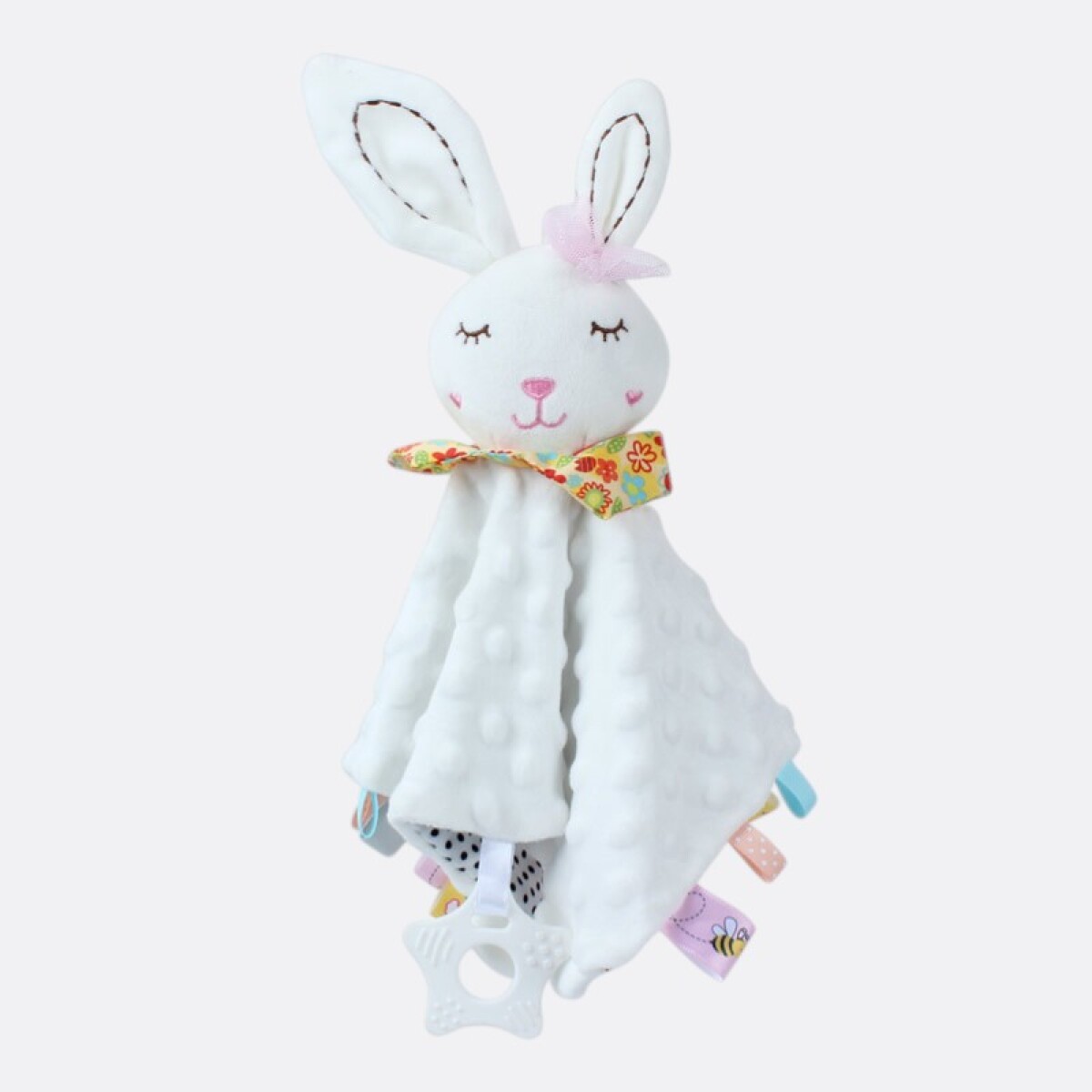 Peluche Apego De Bebé Animales Tiernos - Conejo Blanco 