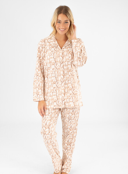 Pijama dog love polar Beige