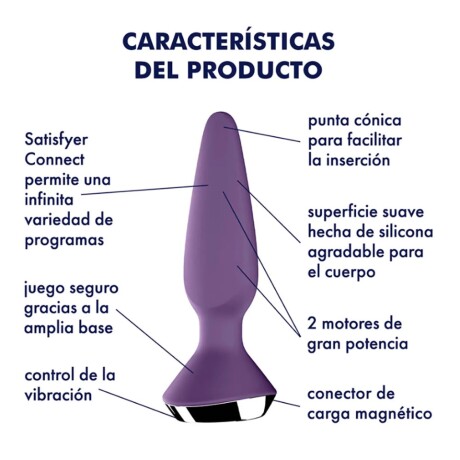 Satisfyer Ilicious 1 Plug Anal Vibrador Bluetooth Violeta