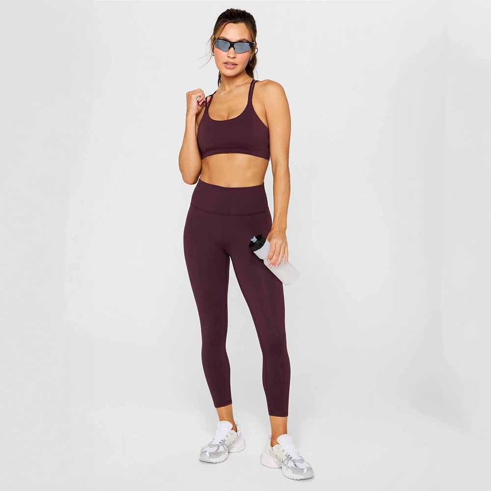 Top Principal Low Impact Bra Mujer Oxblood