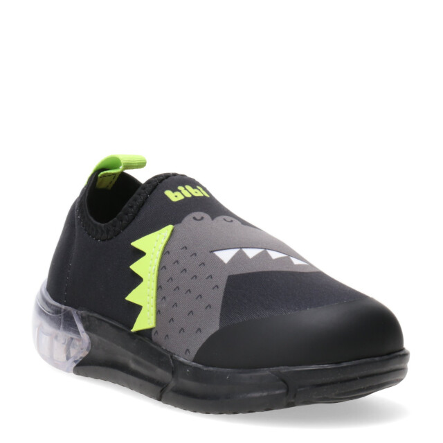 Championes Infantiles Bibi Space Wave 3.0 DINO Luces Negro