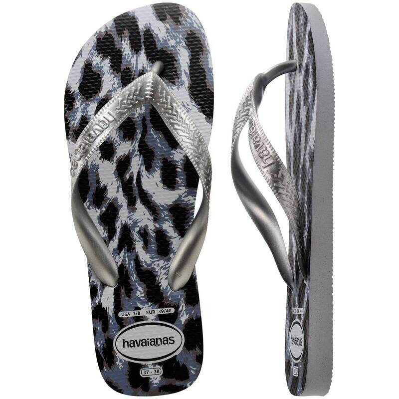 Ojota de Mujer Havaiana Top Animals Gris Hielo-plata