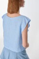 Blusa Aster Celeste
