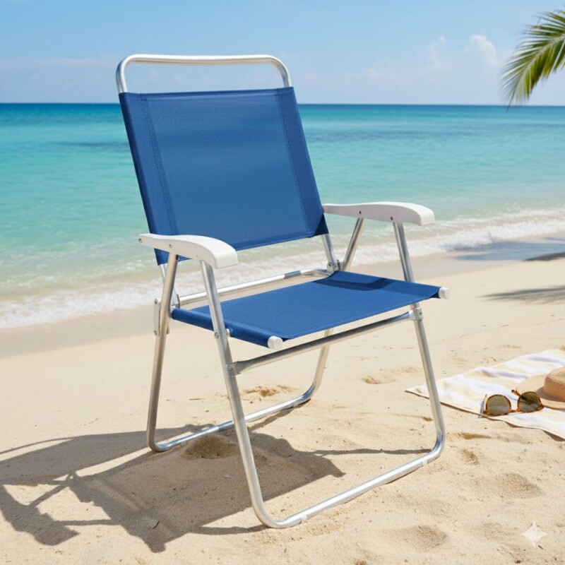 Silla Master Plus Aluminio AZUL CLARO