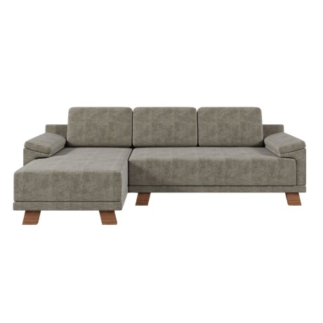 Rinconera Adalia - Tela Microfibra - Chaise izquierdo 12074 (Gris)