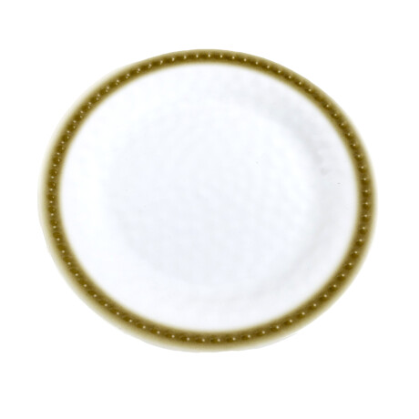 PLATO MELAMINA LINEA SPOT GUARDA DORADA 8.1´ 20.5X1.8CM 150GR PLATO MELAMINA LINEA SPOT GUARDA DORADA 8.1´ 20.5X1.8CM 150GR
