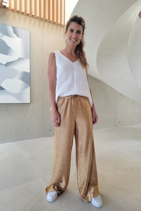 Pantalón Shine Dorado