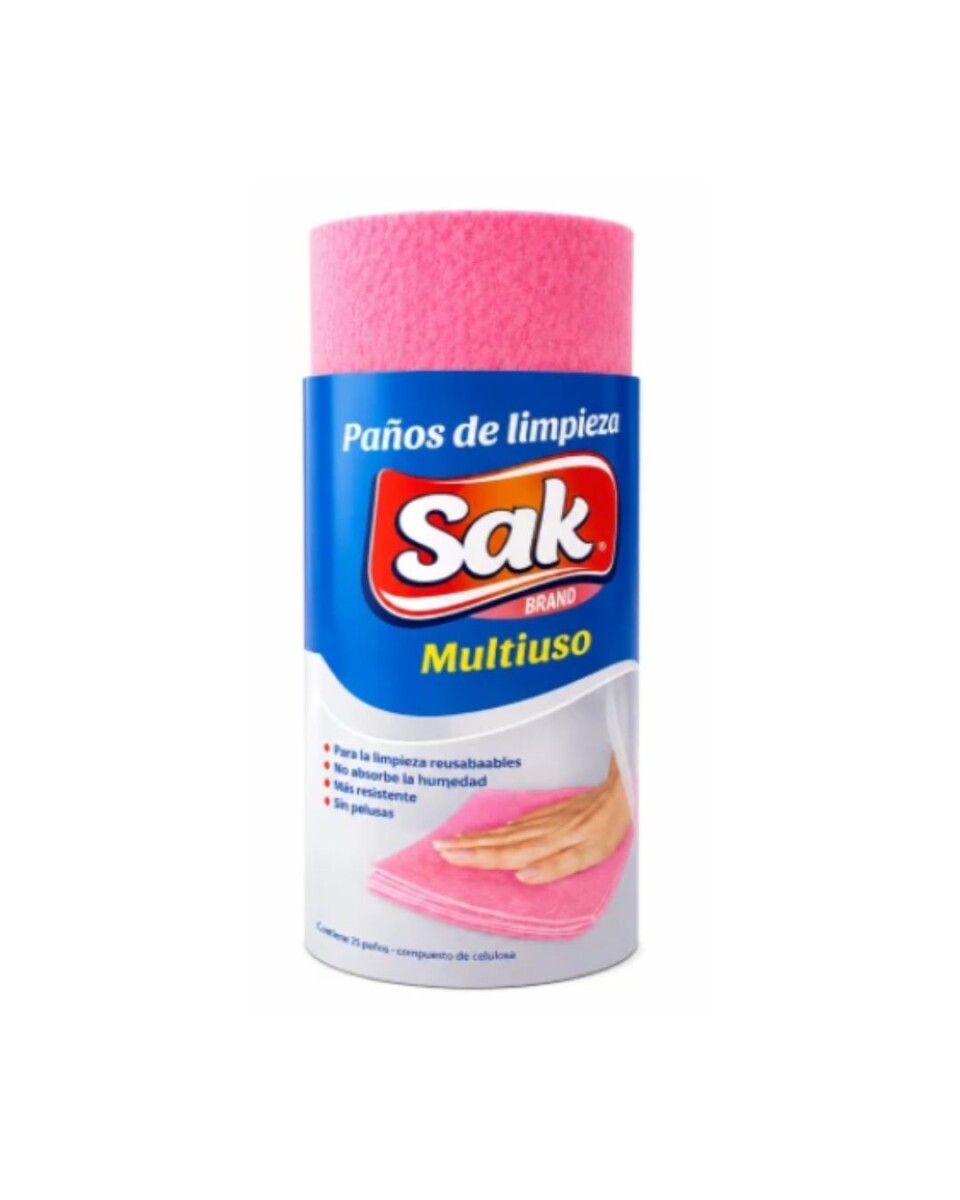Paños De Limpieza Sak Reutilizables Rosa Pack X 20 Unidades 
