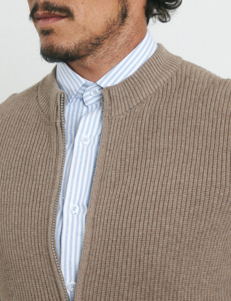 012684 CAMISA HARRY Celeste/blanco