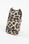 Porta celular tela cordón animal print
