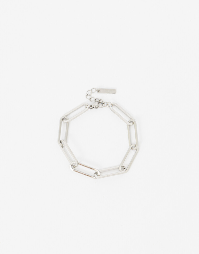 Pulseras Flexibles Metal Pulsera Flexible Acero - Plateado