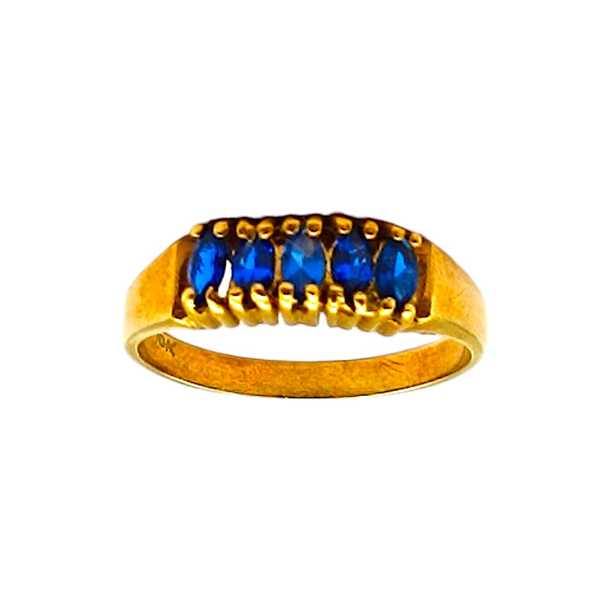 Anillo Vera-Oro Bajo-Piedra Zafiro-AN8105 - conpiedra 