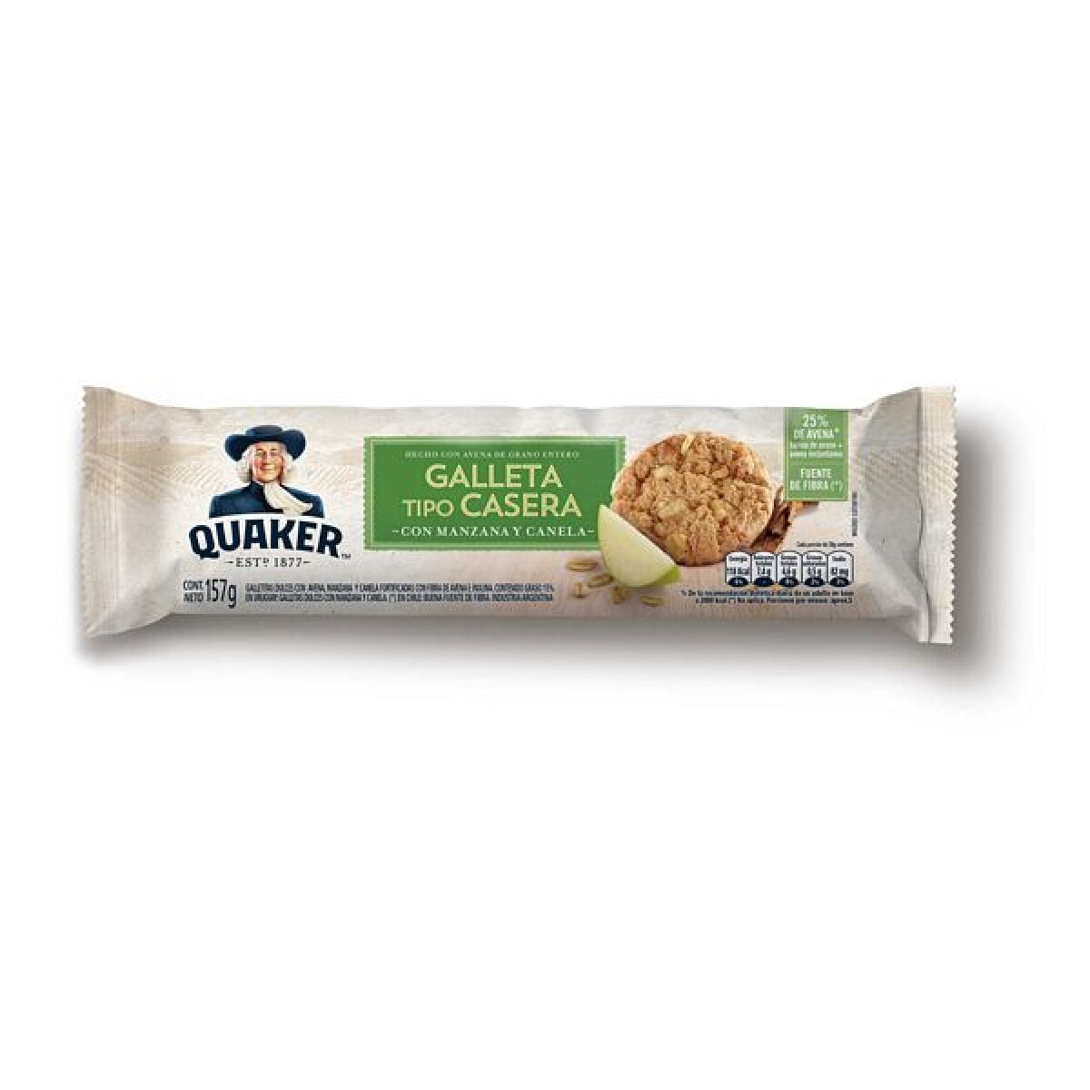 GALLETA QUAKER MANZANA Y CANELA 157 GRS 