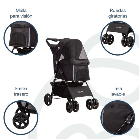 Coche para Mascota BRAVO de BEEPET Negro Coche para Mascota BRAVO de BEEPET Negro