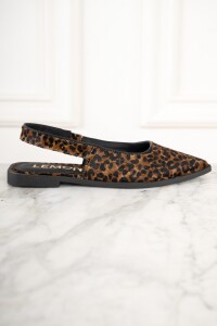 Ballerina Cuero Animal Print Marron