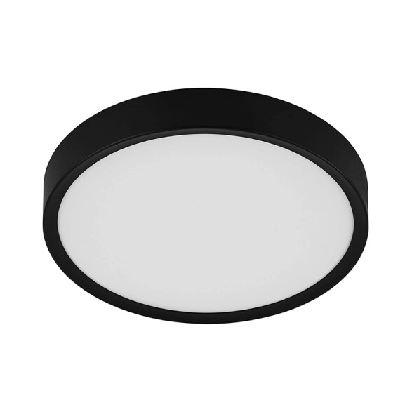 Plafón LED redondo negro 16,8W 3000K Ø340 MUSURITA EG3412