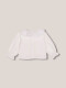 Blusa De Dobby Con Pliegue Central Blanco Roto