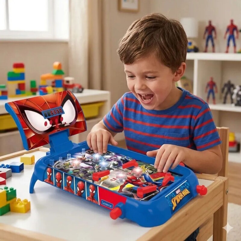 Pinball De Mesa Electrónico Lexibook Spiderman Pinball De Mesa Electrónico Lexibook Spiderman