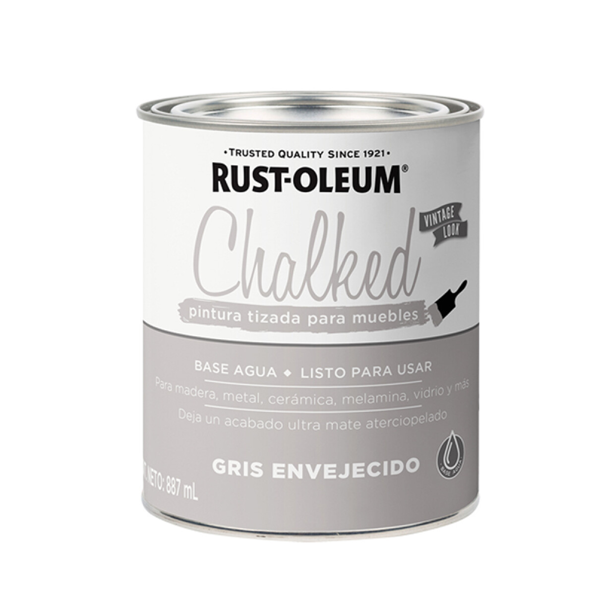 BROCHABLE RUST OLEUM TIZADO GRIS ENVEJECIDO 0.887 - N/a 