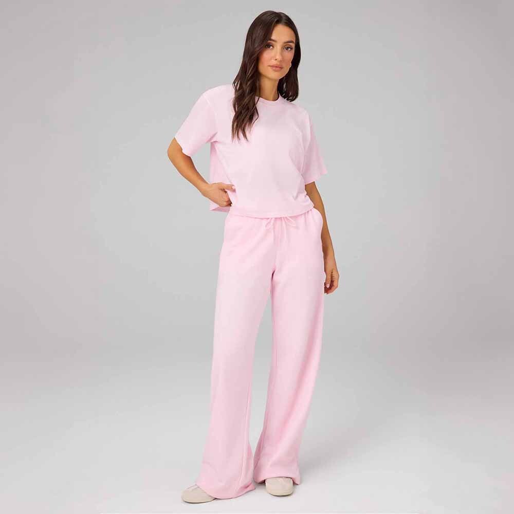 Polo Manga Corta Boxy Mujer Soft Pink