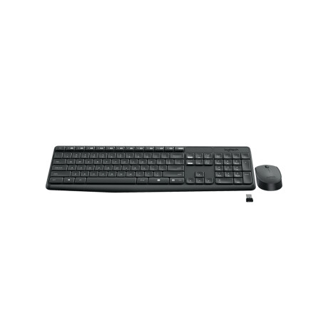 Combo Mouse + Teclado Logitech Mk235 Inalambrico Negro
