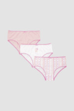 Pack x3 bombachas niña Scarlet pink