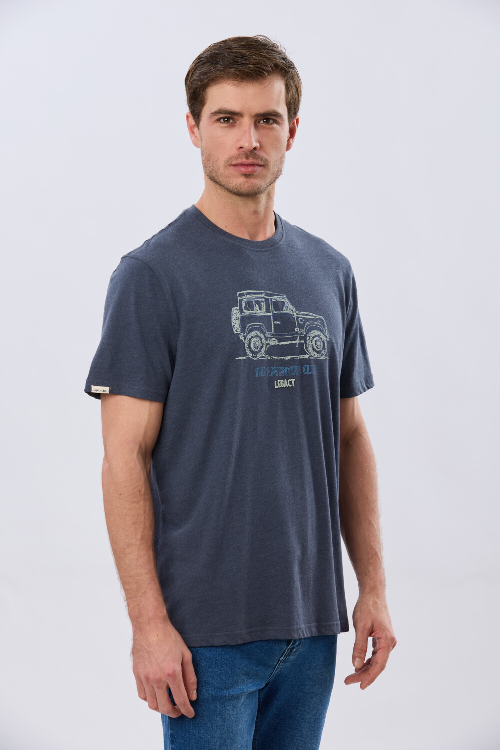 REMERA ESTAMPADA DE ALGODÓN Denim