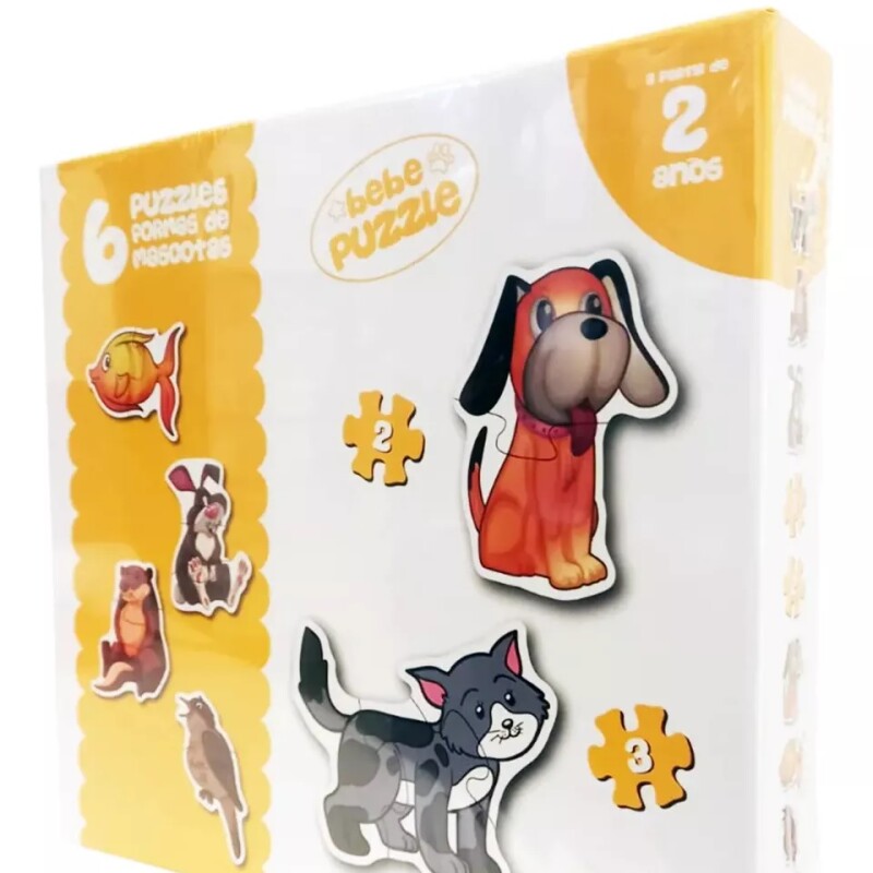 6 puzzles formas de mascotas 6 puzzles formas de mascotas
