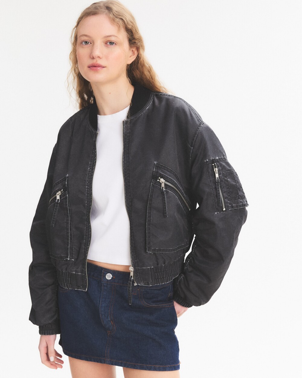 Campera Bomber Gang Negro