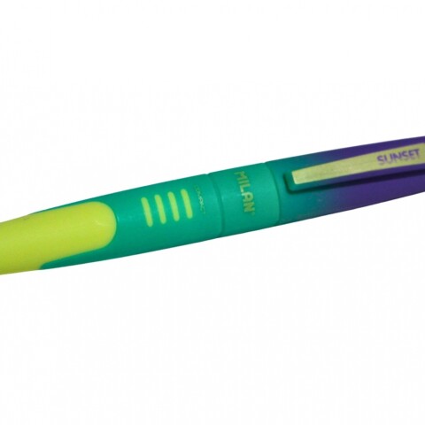 BOLIGRAFO MILAN SUNSET MODELO 176568920 COLOR AZUL COLOR CAPUCHON AMARILLO
