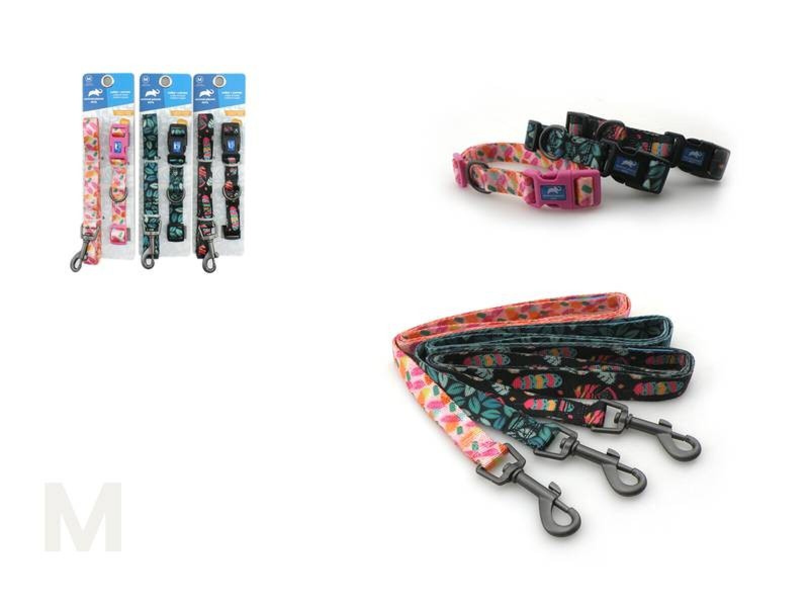 COLLAR Y CORREA PARA PERROS ANIMAL PLANET M 