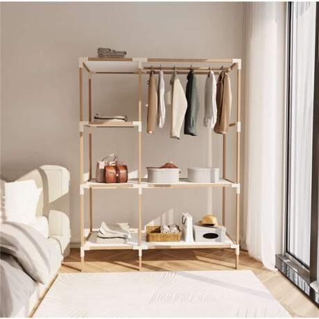 Organizador/Perchero 3 Niveles 155X47X111Cms Madera Y Pp
