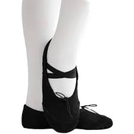 Zapatilla Ballet Lona Negra S/C