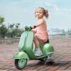 Moto a batería para niños Vespa color verde Moto a batería para niños Vespa color verde