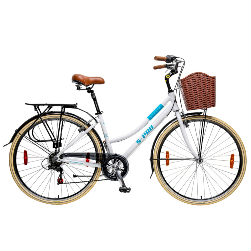 Bicicleta Dama Aluminio S-pro Strada Lady Dlx 28 Shimano Blanco