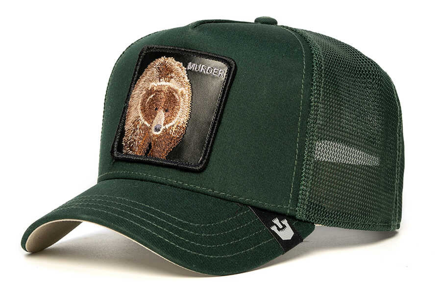 Gorra Goorin Bros Trucker Baseball - The Murder Bear - Verde 