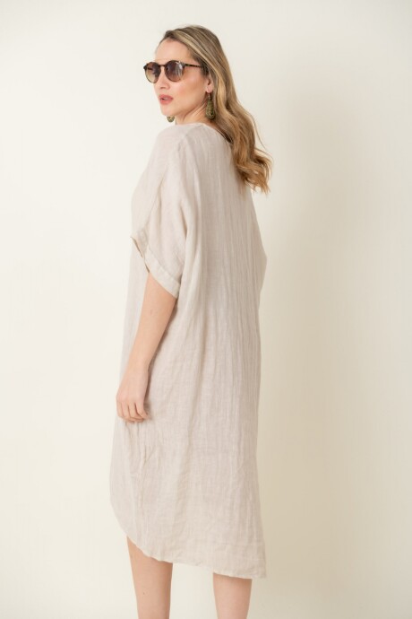 VESTIDO FIORALBA Beige
