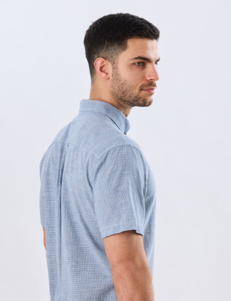 CAMISA CUADROS DE LINO Denim