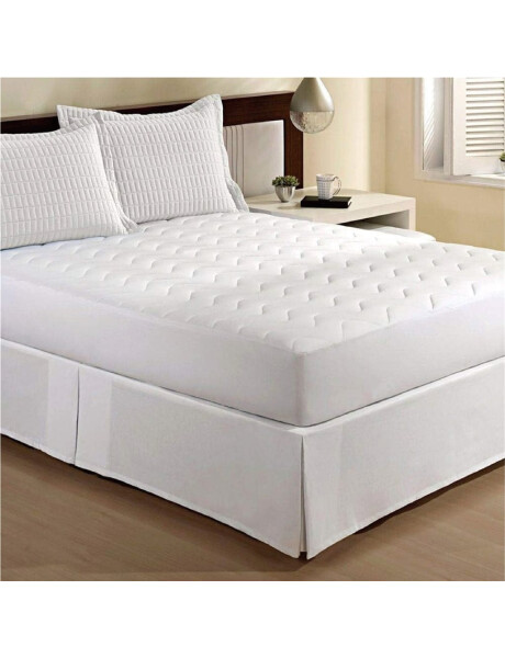 CUBRE SOMMIER SINGLE 200H BLANCO 100X190+35CM CUBRE SOMMIER SINGLE 200H BLANCO 100X190+35CM