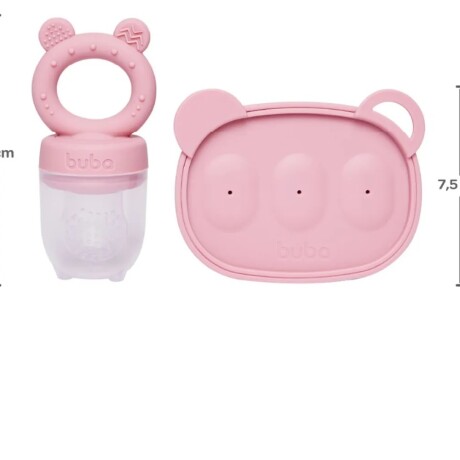 Set mordillo alimentación con moldes rosa