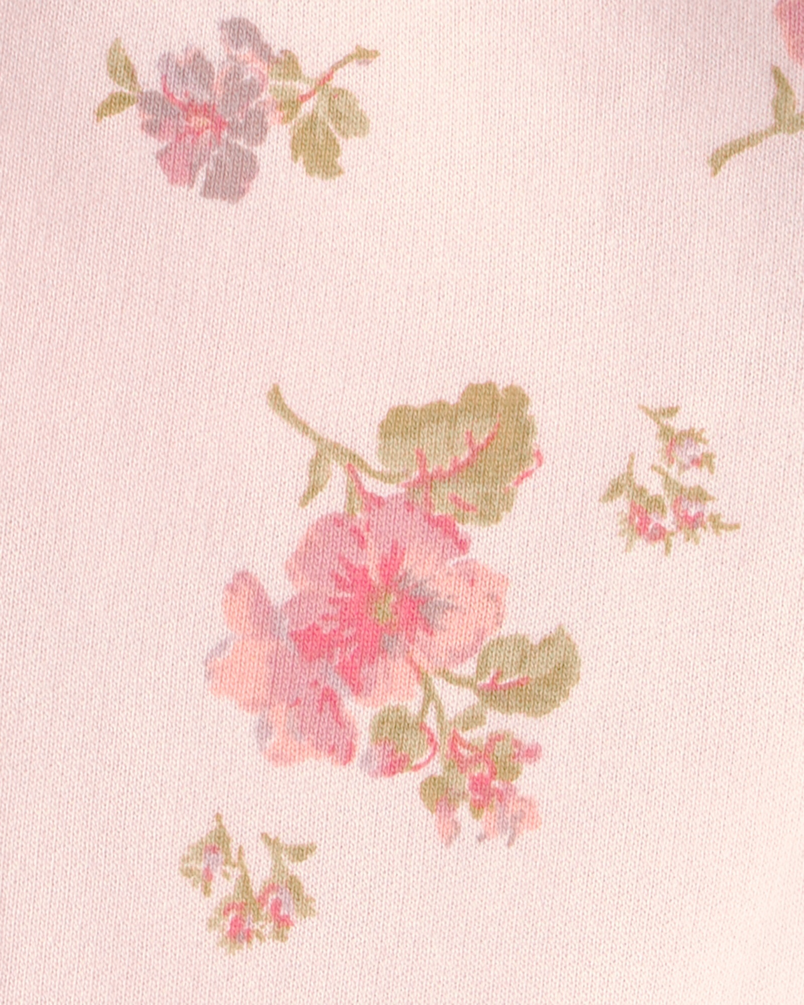 Pantalón deportivo de algodón, rosado, diseño floral Pantalón deportivo de algodón, rosado, diseño floral