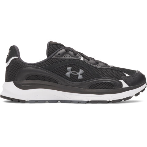UA W Tech Runner-WHT BLK-001