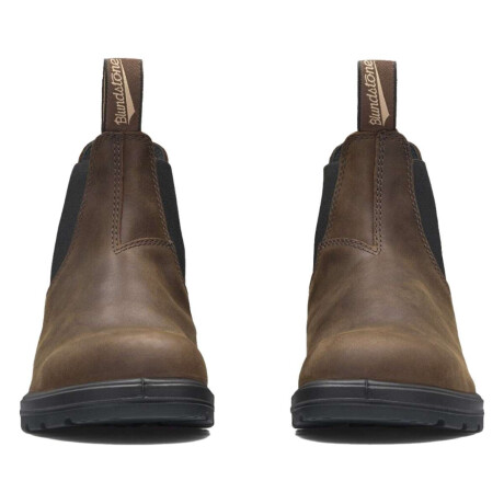 Botas Blundstone 1609 Elastic Side V Cut Antique Marrón