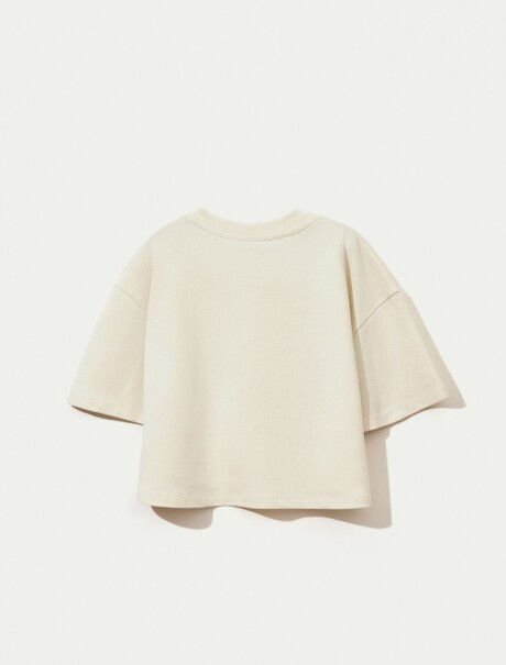 BLUSA EXTRAGRANDE EN TEJIDO DE PUNTO BEIGE
