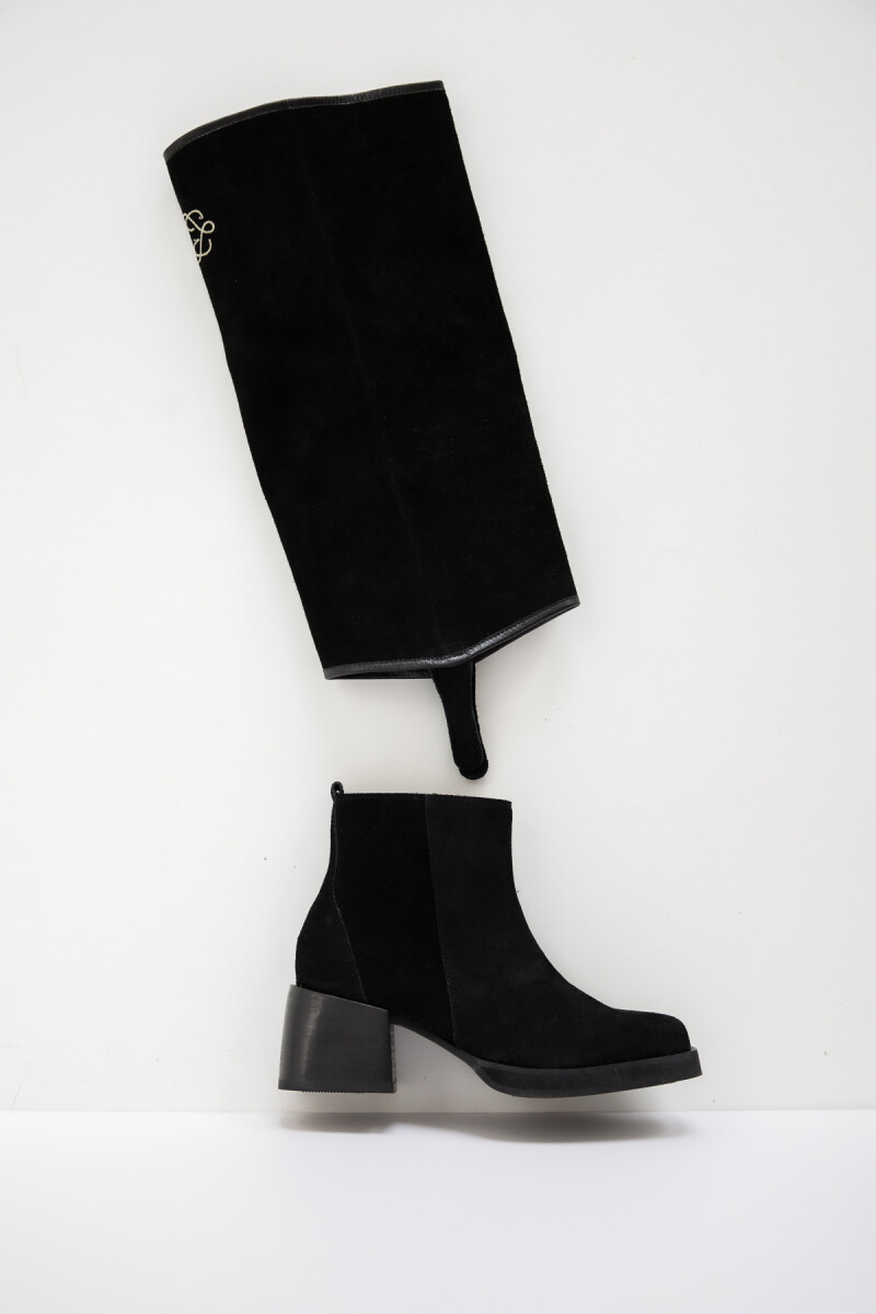 Bota Almendrada Negro