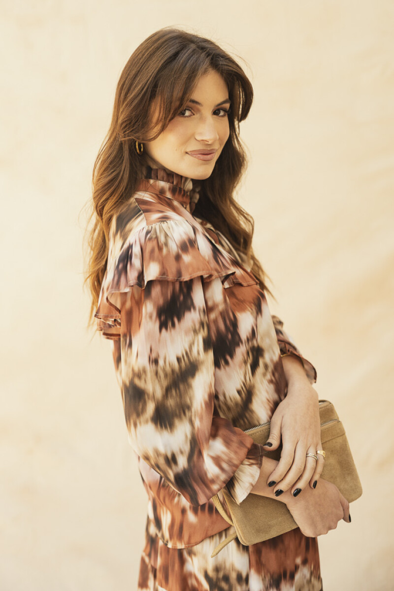 CAMISA MARIE BROWNISH - GREEN BATIK CAMISA MARIE BROWNISH - GREEN BATIK