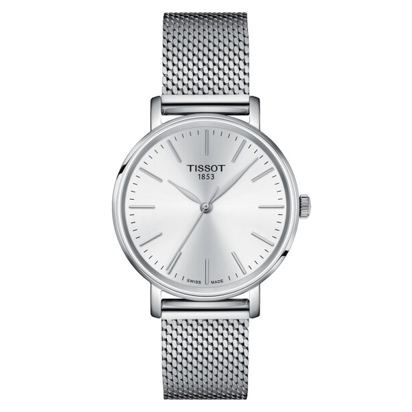 Reloj Tissot Everytime mediano en acero con esfera gris claro Reloj Tissot Everytime mediano en acero con esfera gris claro